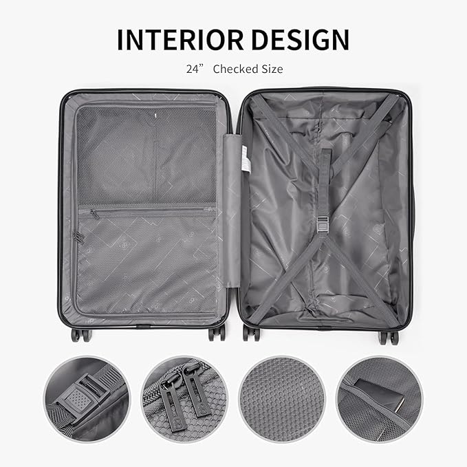 LEVEL8 Grace Luggage Sets Hardshell Suitcase - Image 5