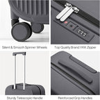mixi 24 Inch Checked Luggage PC Hardshell Suitcases - Image 4