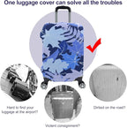 Travel Luggage Cover, Suitcase Protector Bag Fits 22-24 Inch Luggage Bluemaple - Image 4