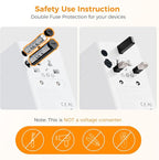 TESSAN Universal Travel Adapter 140W GaN, International Plug Adaptor - Image 6