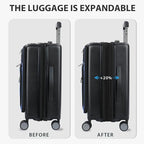 KROSER Hardside Expandable Carry On Luggage 22x14x9 Airline Approved - Image 5