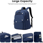 Lanola Basic Multi-Pocket Multipurpose Backpack Classical Water Resistant - Image 4