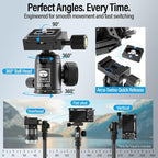 SIRUI Lightweight Carbon Fiber Travel Tripod, 6kg Load Capacity Compact Camera - Image 6