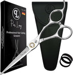 Professional Hair Cutting Scissors 6.5" - German High Carbon Steel Barber Shears with Convex Blades, Ergonomic Design for Salon & Home Use - Pius Lang