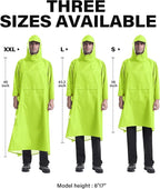 iCreek Hooded Rain Poncho with Pocket Waterproof Lightweight Unisex Raincoat - Image 6