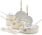 GreenPan x Bobby Flay 13 Piece Nonstick Cookware Pots and Pans Set, PFAS-Free by GreenPan
