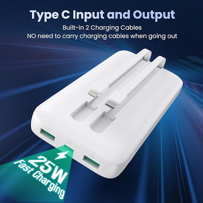 Portable Charger 40, 800mAh Power Bank, 25W PD QC 4.0 Fast Charging Portable - Image 5