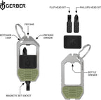 Gerber Gear Driver Keychain 5-in-1 Multitool, Clips to Pocket or Keychain - Image 2