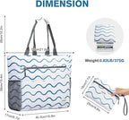 G4Free Beach Bag, Waterproof Sandproof Beach Tote Bag, Large Capacity Foldable - Image 7