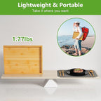 Bed Tray Table with Folding Legs, Bamboo Breakfast in Bed - Image 4