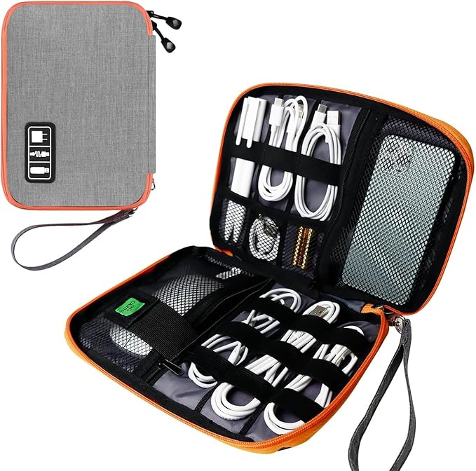 Electronics Travel Organizer, Portable Waterproof Electronic Travel Storage Bag by Lcsmaokin