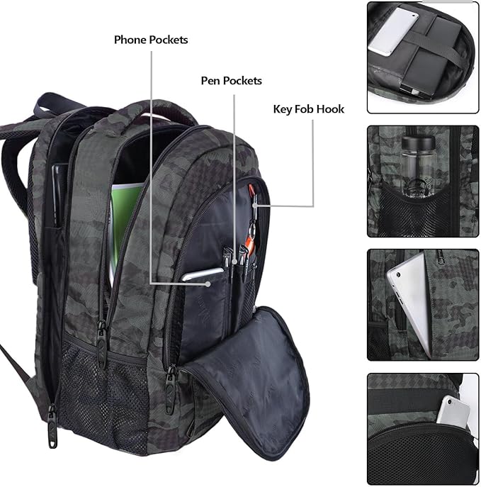 MATEIN 17.3 Inch Computer Backpack, Extra Large TSA Friendly Travel Laptop - Image 5