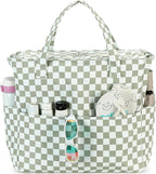 LEDAOU Large Beach Tote Bag Women Waterproof Sandproof Zipper Beach Tote Bag by LEDAOU
