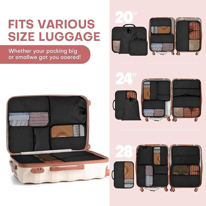 8 PCS Compression Packing Cubes - Image 6