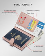 RFID Passport Holder Travel Wallet - Image 2