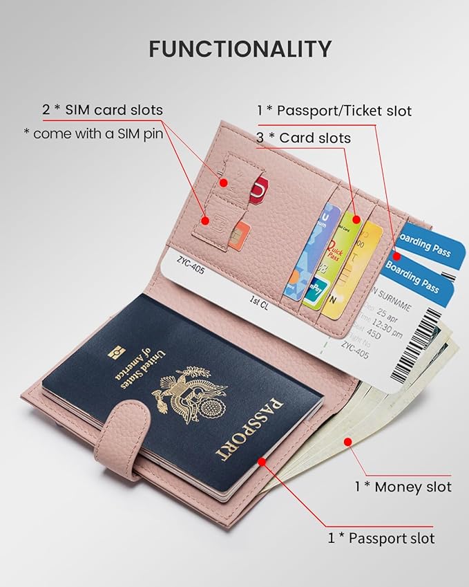 RFID Passport Holder Travel Wallet - Image 2