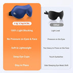 Eye Masks for Sleep Light Blocking: Lightweight 3D Contoured Eye Mask for Lash - Image 9