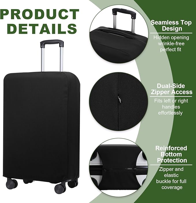 PATIKIL Luggage Cover, Suitcases Covers Elastic Carry on Cover Protector - Image 3