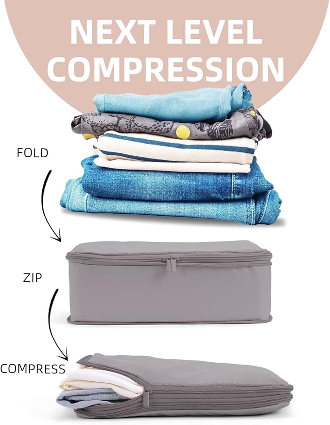 6 Set Compression Packing Cubes - Image 3