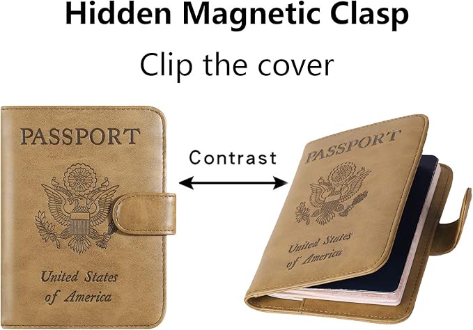 Passport Holder Cover Wallet RFID Blocking Leather Card Case Travel Accessories - Image 4