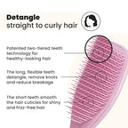 Tangle Teezer Ultimate Detangler Brush for Wet & Dry Hair, Eliminates Knots & Reduces Breakage for Straight to Wavy Hair Types, Amazon Exclusive Rosebud