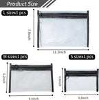Clear Makeup Bags，small makeup bag, mesh zipper pouch bags, purse organizer - Image 3