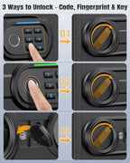 Uniclife 71 Position Key Box, Wall Mount Key Lock Box - Image 5
