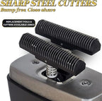 Supreme Trimmer Crunch STF602 – Waterproof Double Foil Shaver for Men | 150 Min Runtime, Wet/Dry Cordless & Corded Electric Razor | Hypoallergenic Foils for Face, Head & Stubble