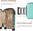 Luggage Set 3 Piece Luggage Set ABS hardshell Spinner Wheels Luggage Carry on - Image 3
