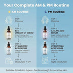 Eva Naturals Azelaic Acid Skincare Serum for Face – Facial Care with Niacinamide & Hyaluronic Acid Formula for Redness Soothing, Acne Breakouts, Uneven Skin Texture, Fragrance Free (1 Fl Oz)