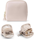Vlando Small Travel Jewelry Organizer, Jewelry Pouch Bags, Velvet Jewelry by VLANDO