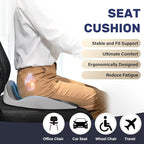 Coverado Car Seat Cushion with Memory Foam, Ergonomic Driving Seat Cushion - Image 4