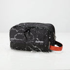 Travel Toiletry Bag for Men (Black & Orange)