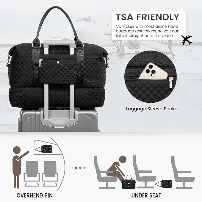 LOVEVOOK Travel Duffle Bag, Weekender Bags - Image 4