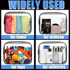 3 Pack Clear Cosmetic Bag, Waterproof Toiletry Bag - Image 6