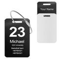 Customized Stainless Steel Luggage Tags: Personalize Your Suitcases, and Bags by PersonalizedPerfectionAwaits