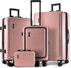 Hard Shell Luggage Sets with Spinner Wheels 4 Piece, Expandable Large Suitcases by TravelArim