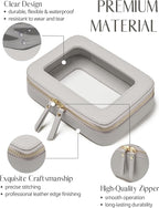 Popvibe Clear Makeup Bag Travel Cosmetic Case Transparent Toiletry Bag - Image 2