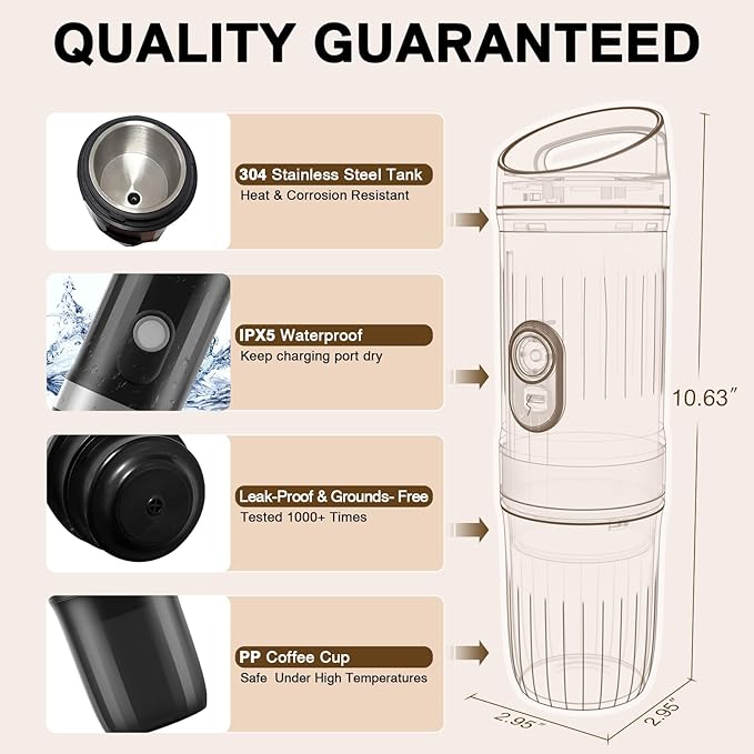 3-in-1 Portable Coffee Maker Fits - Image 5