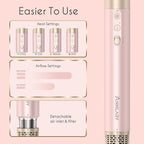 5 in 1 Ionic Hot Air Styler, 1400W Powerful Hair Dryer Brush, Auto-Wrap Curlers, Paddle Brush for Fast Drying, Volumizing with Travel & Storage Bag