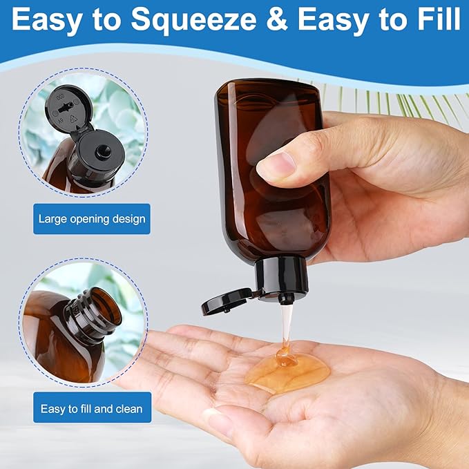 Cosywell Travel Size Containers Travel Shampoo Bottles 4pcs 3.4oz TSA Approved - Image 4