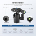 NEEWER TP09 Carbon Fiber Mini Tripod Compatible - Image 4