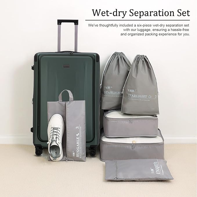 Carry On Luggage, 20 Inch Top Opening Aluminum Frame Lightweight Airline - Image 2