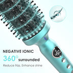 1 3/4 Inch Thermal Brush Negative Ion Heated Round Brush Dual Voltage 12 Temperature Settings Curling Hairbrush for Long Hair (1.75 Inch Barrel 2.3 Inch Bristles)