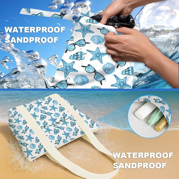 Beach Bags Wet Bag for Swimsuit Tote Bag for Friends Travel Gifts, Aloha Bags - Image 5