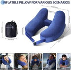 Sunany Neck Pillow for Travel Inflatable Airplane Pillow Comfortably Supports - Image 4