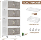BROVIEW 400Qt Stackable Storage Bins - Image 2