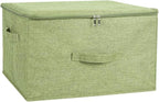 ANMINY Storage Bins with Zipper Lids 36 Qt Lidded Fabric Storage Boxes Baskets by ANMINY