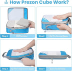 8 Set/6 Set/4 Set Compression Packing Cubes - Image 6