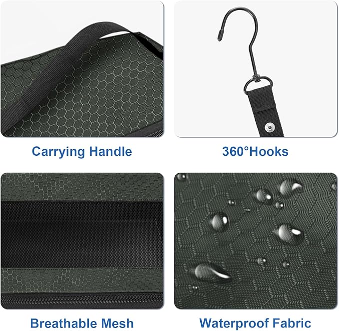 Suitcase Organizer, Travel Luggage Organizer Portable Hanging Travel Shelves - Image 3